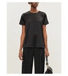 THEORY ROUND-NECK SATIN T-SHIRT