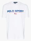Polo Ralph Lauren Sport Capsule Large Chest Flag Logo T-shirt Classic Oversized Fit In White