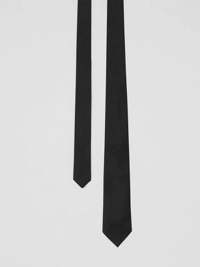 Burberry Classic Cut Velvet Tie In Black