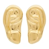 GUCCI GOLD EAR BROOCH SET