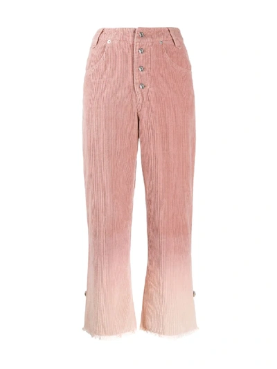 House Of Sunny Gradient-effect Trousers In Pink