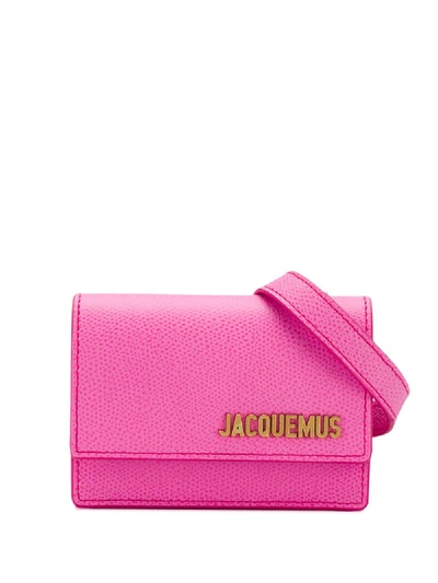 Jacquemus Logo Plaque Belt Bag In 粉色