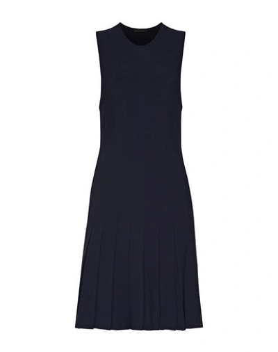 Calvin Klein Collection Short Dress In Dark Blue