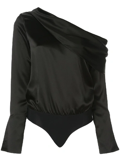 Alix Nyc Clara Bodysuit Top In Black