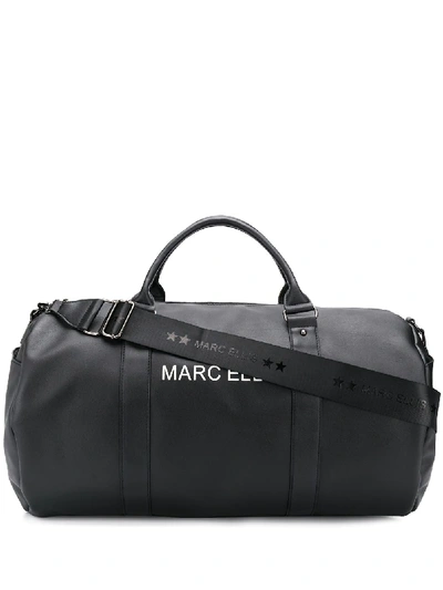 Marc Ellis Voyagersaffiano Black Leather/fur/exotic Skins In 黑色