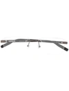 Montblanc Rimless Rectangular Frame Glasses In Black