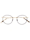 Calvin Klein Round Frame Glasses In Black