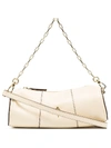 MANU ATELIER MINI CYLINDER LOGO PLAQUE SHOULDER BAG