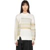 3.1 PHILLIP LIM / フィリップ リム 3.1 PHILLIP LIM WHITE MERINO SERIES PATCHWORK HOLIDAY SWEATER