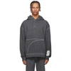 A-COLD-WALL* A-COLD-WALL* GREY CLASSIC FLAT OVERLOCK HOODIE