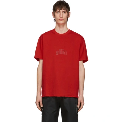 All In Red Arc Outline T-shirt