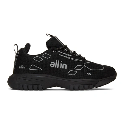 All In Black Rex Trainers In Black/refle