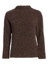 The Row Cera Mélange Cashmere And Silk-blend Sweater In Multi Brown