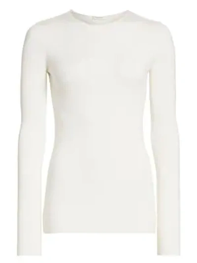 The Row Women's Tumelo Cashmere & Wool Sweater In White