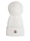 MONCLER MONCLER FUR POM POM BEANIE