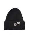 MONCLER GENIUS MONCLER X FRAGMENT HIROSHI FUJIWARA RIBBED LOGO BEANIE