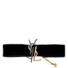 SAINT LAURENT SAINT LAURENT DECONSTRUCTED LOGO CHOKER NECKLACE