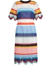 CAROLINA HERRERA Color-Blocked Guipure Lace Dress