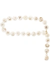 ANITA BERISHA Gold-tone, pearl and shell belt