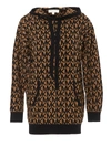 MICHAEL KORS JACQUARD LOGO KNITTED HOODIE