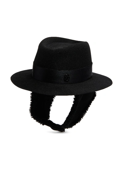 Maison Michel 'andré' Shearling Fedora Hat