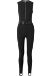 MONCLER BELTED STIRRUP STRETCH SKI SUIT