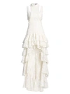 ALEXIS Varenna Lace Ruffle Gown