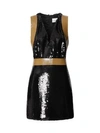 BURBERRY Oana Tape-Trim Sequin Mini Dress