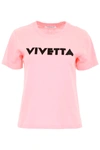 VIVETTA T-SHIRT WITH LOGO PRINT,182649DTS000001-359