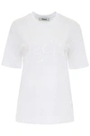 MSGM T-SHIRT WITH SEQUINS LOGO,182429DTS000004-01