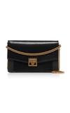 GIVENCHY GV3 SMALL LEATHER SHOULDER BAG,757155
