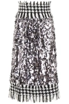 DOLCE & GABBANA TWEED AND SEQUINS SKIRT,182450DGN000016-F0202