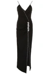 ALESSANDRA RICH LONG DRESS WITH CRYSTALS,182368DAB000003-BLACK
