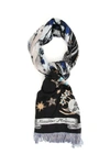 ALEXANDER MCQUEEN OVERSIZED NIGHT FAIRY SCARF,182527ASC000006-1078