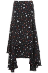 Ganni Nolana Silk Wrap Skirt In Black