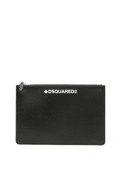 Dsquared2 Logo Pouch In Black