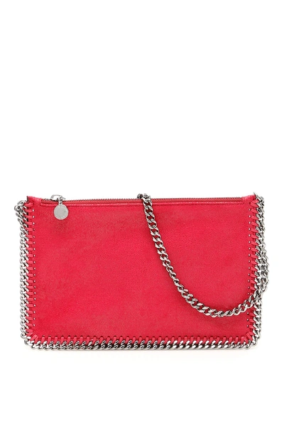 Stella Mccartney Falabella Clutch In Red