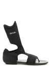 PRADA STRETCH SOCK SANDALS,191197NSD000008-F0002