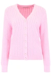 ALESSANDRA RICH CABLE KNIT CARDIGAN,191368DCD000001-1321