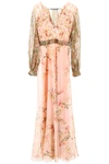 ALBERTA FERRETTI FLORAL-PRINTED DRESS,191635DAB000006-1168