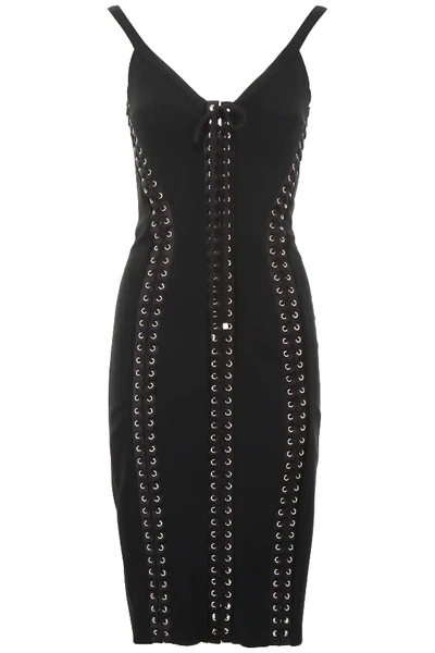 Dolce & Gabbana Bustier Dress In Nero