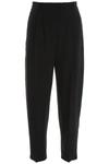 ALEXANDER MCQUEEN CROPPED CADY TROUSERS,192527DPN000001-1000