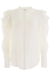 ALEXANDER MCQUEEN SHIRT WITH DRAPED SLEEVES,192527DCW000002-9007