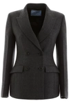 PRADA PRINCE OF WALES BLAZER,192197DGH000003-F0002