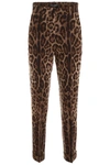 DOLCE & GABBANA LEOPARD-PRINTED TROUSERS,192450DPN000008-HY13M