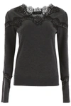 DOLCE & GABBANA PULLOVER WITH LACE INSERTS,192450DMA000008-S9000