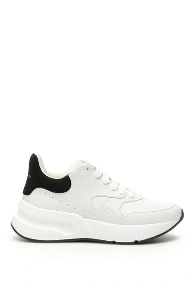 Alexander Mcqueen Running Oversize Sneakers In White,black