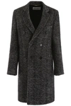 SAINT LAURENT CHEVRON WOOL COAT,192395DCA000003-1095C