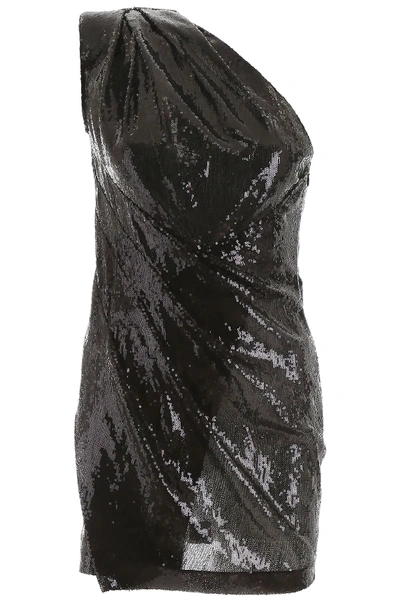 Dsquared2 Micro Sequins Mini Dress In Black