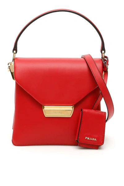 Prada Top Handle Bag In Red